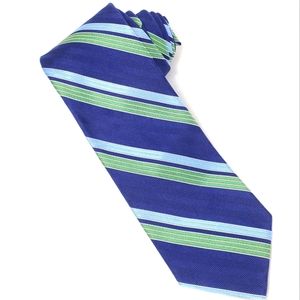 Brooks Brothers Navy Blue Repp Stripe Silk Tie 3"x 58" Preppy. Golden Fleece